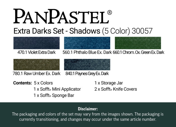 Panpastel 5 - Teintes Extra Foncées - Set de fards